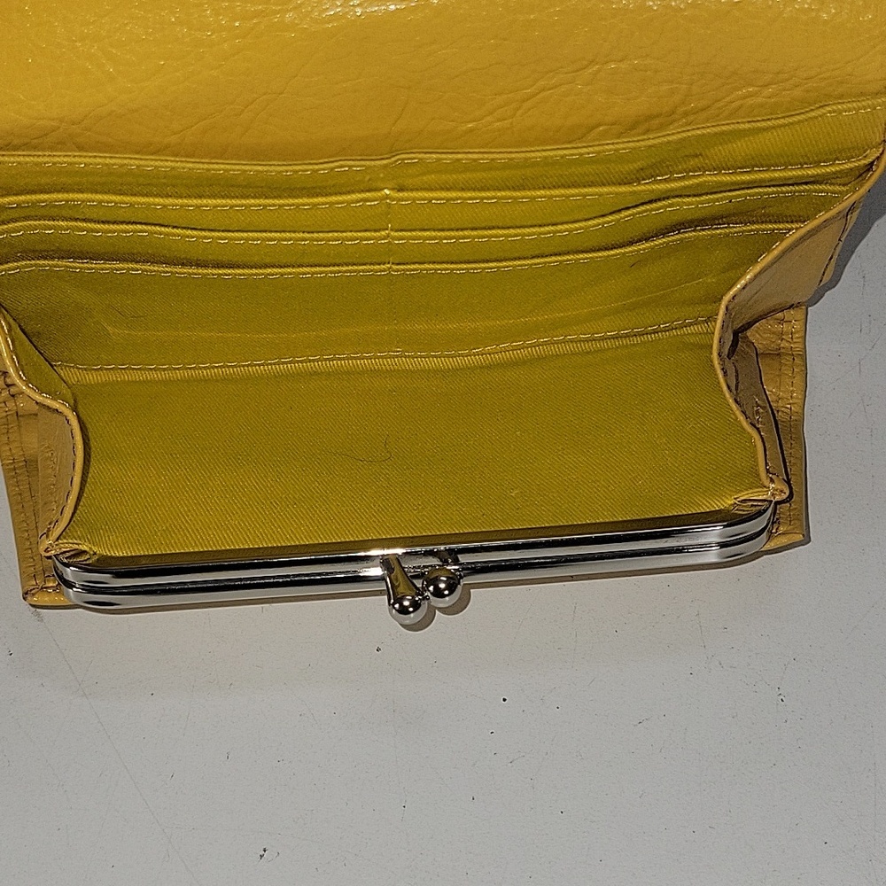 Hobo International Yellow Leather Clutch Wallet - Picture 11 of 13